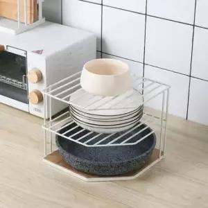 [생활] 주방틈새선반 3단 원룸꾸미기 화이트 사이드선반 틈새수납선반 우드판 영양제보관함 코너 선반