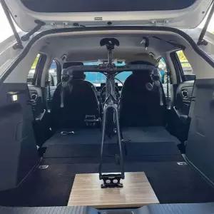 차량용자전거거치대 캐리어 알루미늄 합금 자전거 포크 거치대 걸이 걸게 차량용 지붕 퀵릴리즈 스루 마운