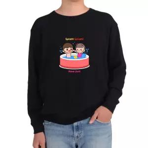 기모맨투맨 물놀이 친구 FRIEND HAVE FUN splis그림 다양한 색상 사이즈 GNc9+9klX