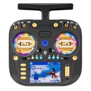 라디오마스터 TX15 Max 라디오 컨트롤러 16채널 ELRS 송신기, AG02 CNC 홀 짐벌 / 3.5인치 IPS 터치스크린, FPV 드론 / 멀티로터 / RC 헬리콥터 / 카 보트, 모드 2(골드) 장착