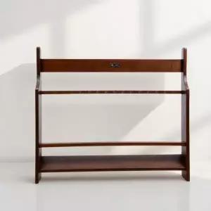 낚싯대 거치대 디스플레이 서랍 로드진열대 정리 16홀 원목 로즈우드 벽걸이형 낚시대