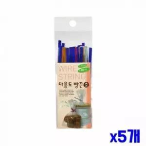 [문구] 빵끈 고정끈 다용도 철사끈 소형 80매 5개입