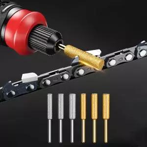 추지석 드릴 연마석 12개 다이아몬드 전기 톱 샤프너 세트 티타늄 코팅 커런덤 헤드 옥 G 버 스톤 파일