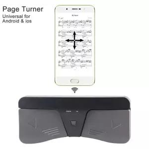 서스테인페달 무선 터너 페달 제어 핸즈프리 음악 BT 터닝 IPad IPhone 안드로이드 호환