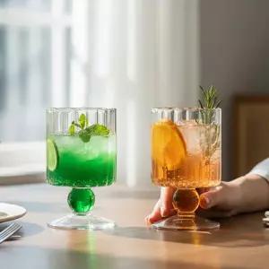 글로우볼 내열유리 고블렛잔 200ml 1+1