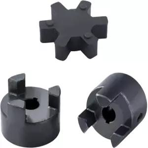 1/2 에서 7/8 3피스 L 턱 커플링 커플러 세트 L075 유연한 멀티 플렉스 HT250 강철 Buna-NBR 고무 스파이더