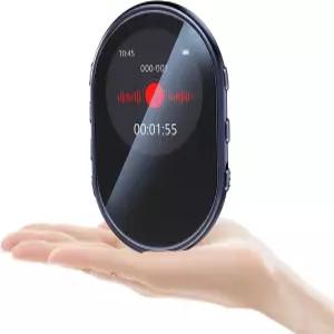 64GB 소형 음성 녹음기 인식 녹음 재생 및 비밀번호 관리 AI 노이즈 예약 휴대용 장치 축소