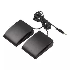 서스테인페달 35mm 컴팩트 서스테인 페달 듀얼 바닥 악기 미끄럼방지 자동 휴대용 접이식 피아노 전자