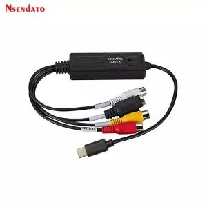 캡쳐보드 안드로이드용 USB 20 C 비디오 캡처 카드 NTSC PAL USB20 AV S 비디오-RCA 게임 녹음기