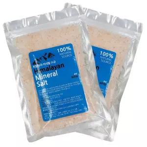 2개 히말라야 미네랄 핑크소금 400g 미용소금
