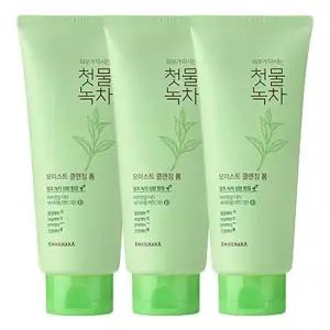 과일나라 첫물녹차 모이스트 클렌징폼 180ml 3개