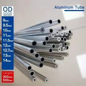 본넷덕트 알루미늄 튜브 OD9-14mm 길이 300mm 500mm 원형 합금 파이프 직선 스몰 외경 6063 두께 02-6