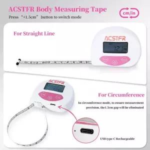 줄자 ACSTFR 디지털 신체 측정 테이프 체중 감량 스마트 허리 팔 근육 증가