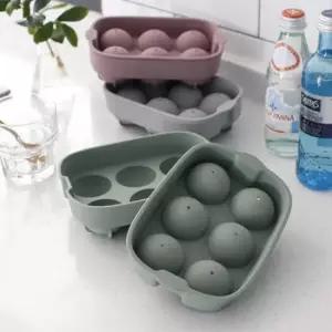 실리콘트레이 실리콘 아이스볼 트레이 6구 구슬 얼음판 아이스몰드