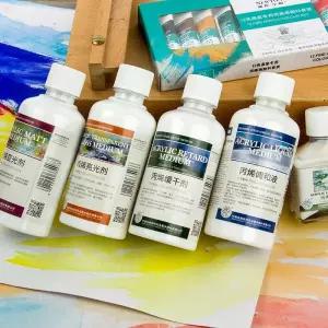 천아트물감 천물감 옷물들이기 100280ml 아크릴 대용량 페인트 광택 그림 성형 미술