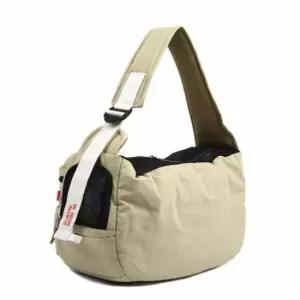 [반려] 베이지 반려견이동가방 애견산책가방 강아지 애견가방 슬링백 L