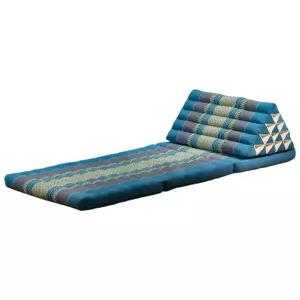 삼각 대형 삼각쿠션 태국 허리베개 카페 진한연한파랑