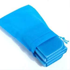 낚시 등산 야외 활동용 접이식 휴대용 미니 방석 매트 블루 파우치 구성