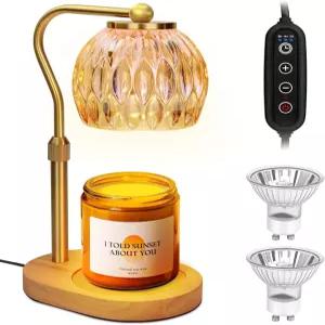 캔들 워머 램프 조절 가능한 높이 골드 타이머 디머 여성 엄마 아빠 위한 생일 선물 집 따뜻하게 새로운 홈