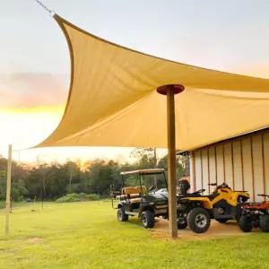 옥상 그늘막 패브릭 차광막 야외 햇빛 탑 루프 테라스 옥상천막 가림막