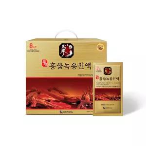 보령 홍삼 녹용 진액 국내산 6년근 홍삼 녹용즙 80ml 60포 선물 세트