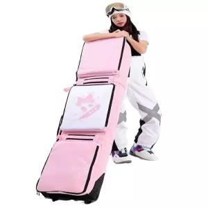 스노우보드가방 더블 저소음바퀴 휠백 방수 분리수납 대용량 스트랩 스포츠