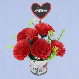 스승의날 감사 만들기 화분 조화 카네이션 부모님 꽃바구니 선물 10인 DIY 어버이날 가정의달