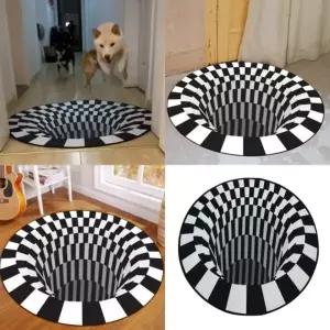 ( )3D 입체 착시매트 80cm 발매트 카페매트 트릭매트