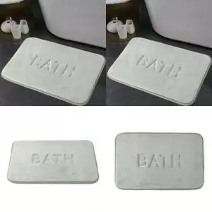 ( )극세사 메모리폼 발매트 80x50cm 민트그레이 발닦개 주방발매트 부엌발매트