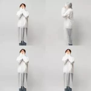 ( )EVA 방수 우의우비 여름장마 등산용우의 장마