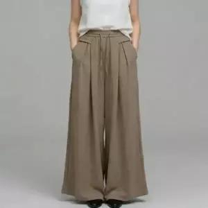 여성 가볍고 얇은 봄 여름 린넨 와이드 롱팬츠 시원한 마바지 통바지