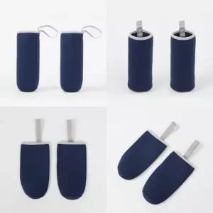 ( )텀블러 주머니 운동 소풍 물통 케이스 커버 2개 550ml 네이비 초등학생 물통파우치 물병가방