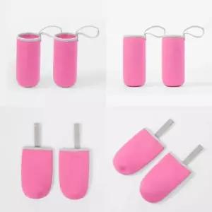 ( )네오프렌 물병 파우치 2P세트 420ml 핫핑크 물통주머니 초등물병