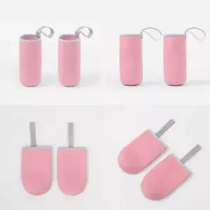 ( )네오프렌 물병 파우치 2P세트 420ml 라이트핑크 물병주머니 어린이물병