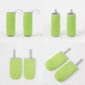 ( )네오프렌 물병 파우치 2P세트 550ml 그린 휴대용물병 헬스파우치