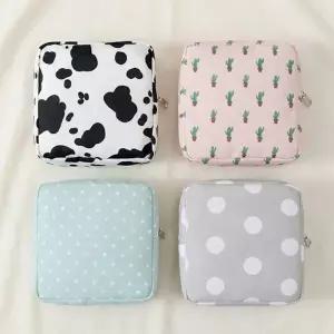 미니 생리대 파우치 소형 사각 화장품 여성용품 이너백 가방 핫팩 약병 티슈