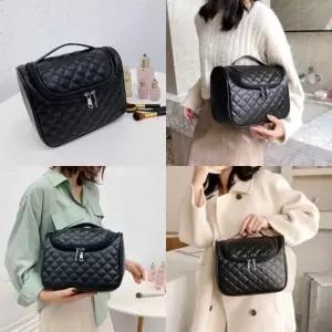 ( )메이크업 파우치 수납 다용도 휴대용 화장품 가방 블랙 화장품파우치 브러쉬파우치