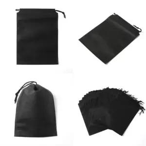 ( )휴대용 파우치 다용도 여행용 수납 파우치 20개 22x32cm 검정 미니파우치 부직포백