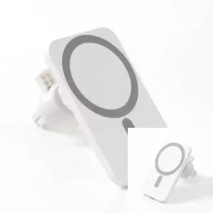 ( )맥세이프호환 차량용 고속무선충전기 화이트 무선충전거치대 휴대폰고속충전기