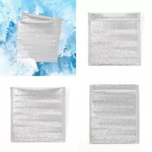 ( )접착식 은박 보냉봉투 50p세트 20x20cm 캠핑보냉백 보냉팩 일회용보냉백