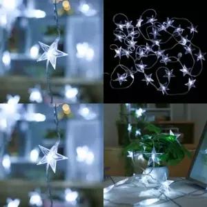 ( )30구 투명선 LED 라인별 백색 지니전구 5.6M 전원잭포함 연결가능 트리조명 크리스마스트리전구