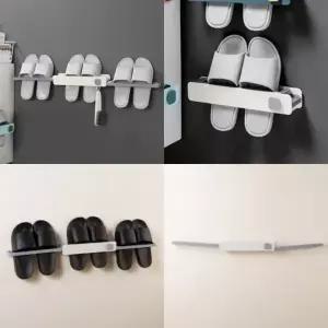 ( )부착형 폴딩 실내화 거치대 화이트+그레이 거실화거치대 신발정리
