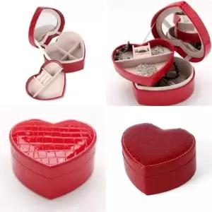 ( )러빈 액세서리 보석함 레드 귀걸이보관함 목걸이정리함 반지함