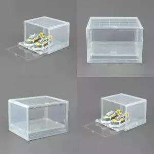 ( )슬라이딩 신발정리함 화이트 거실 투명도어신발정리함