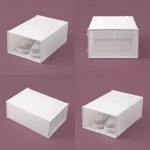 ( )신발정리함 2p세트 화이트 수납신발장 신발장정리대