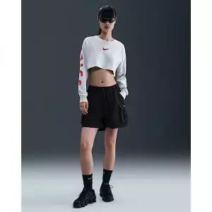 [나이키]스포츠웨어 여성 미드라이즈 루즈 5인치 카고 쇼츠 - 블랙세일 HV2619-010 415989