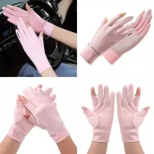( )여성 2컷 장갑 핑크 자외선차단장갑 등산여름장갑 쿨장갑