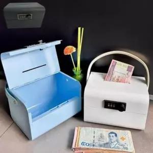 [문구/오피스] 번호 저금통 손잡이 비밀 금고 가정용 소형 휴대용