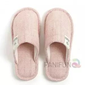 ( )회사슬리퍼 홈슬리퍼 린넨슬리퍼 예쁜사무실슬리퍼 카페슬리퍼 학교슬리퍼 핑크 240 245