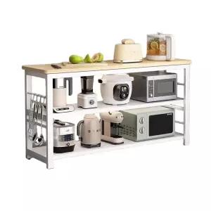 조리대 보조 주방 선반 미니 테이블 3단 수납 가로 인테리어 접이식 식탁 작업대 홈바